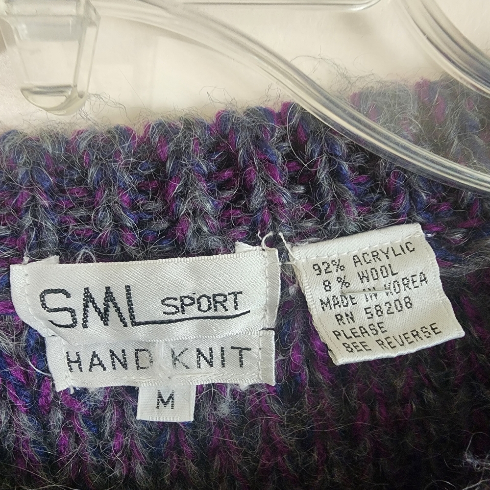 SML Sport Women's Sweater Vest - Purple, Pink, Blue, White - Picture 2 of 3